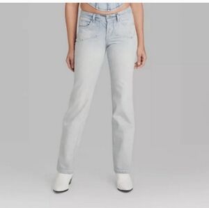 Wild Fable Women's Low-Rise Bootcut Jeans Ultra Light Wash 16
